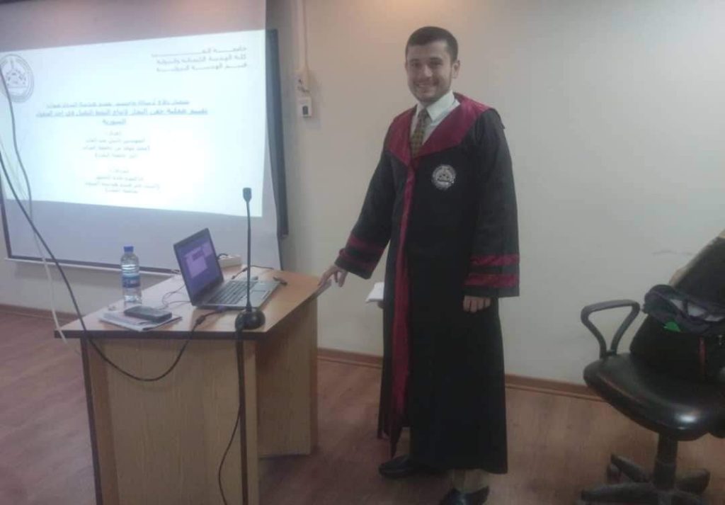 منح المهندس باسل عبد القادر درجة الماجستير في الهندسة البتروليّة