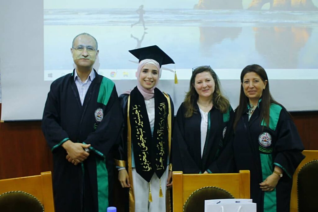 L'étudiante Alaa mahmoud Hawa a obtenu le grade de master en diagnostic de laboratoire avec la mention « Excellent »